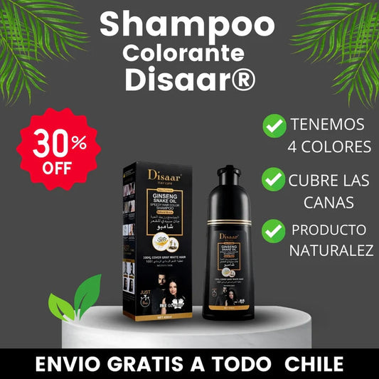 Shampoo Disaar® - Fórmula 100% natural que cubre las canas al instante